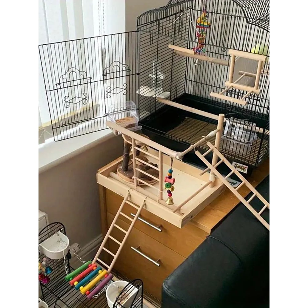 Wooden Bird Climbing Ladder Toy 5