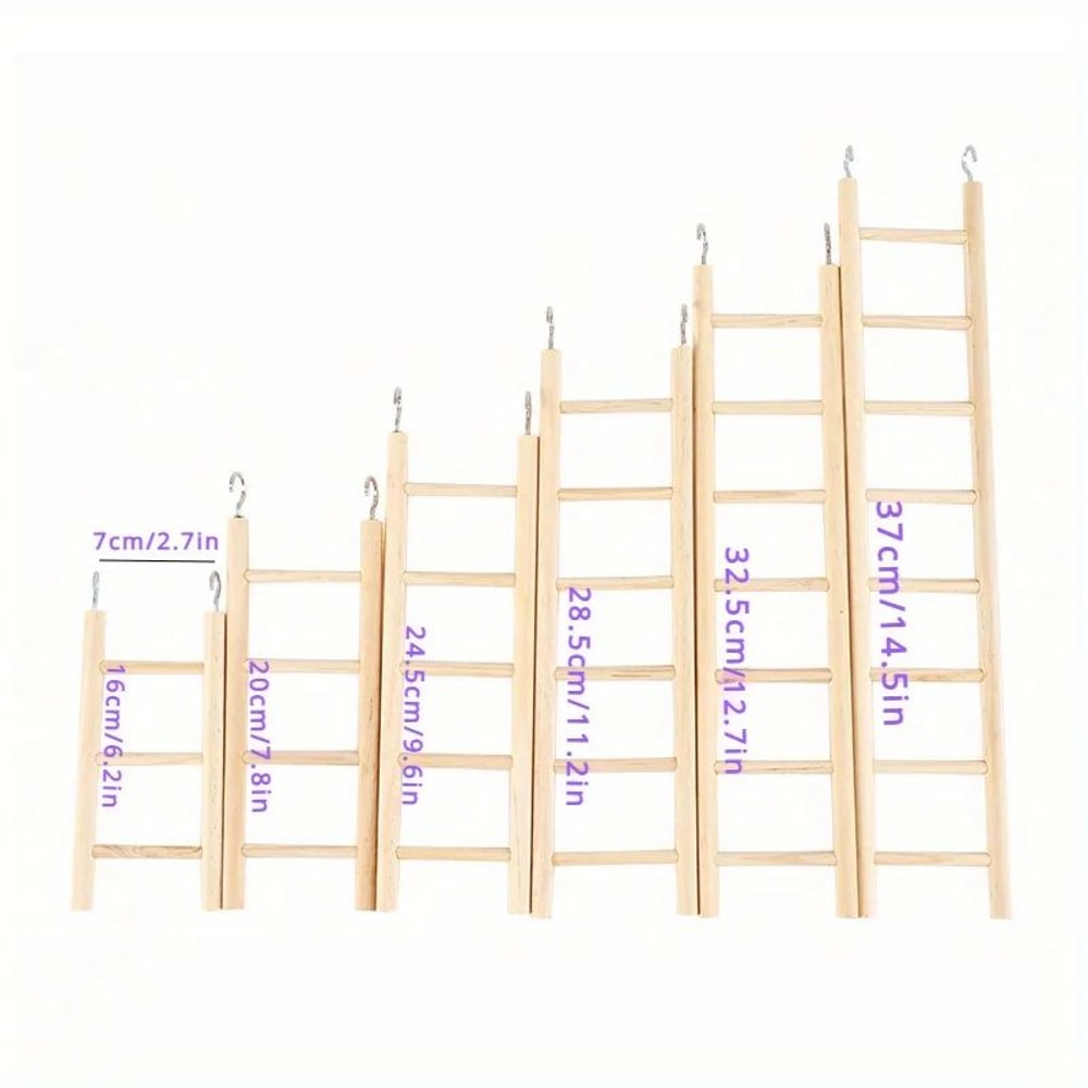 Wooden Bird Climbing Ladder Toy 6