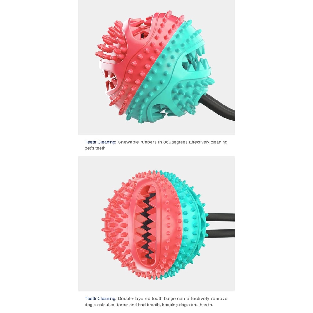 Interactive Suction Cup Dog Chew Ball 8