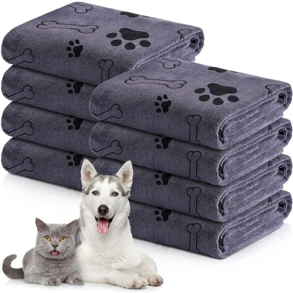 Quick Dry Microfiber Pet Bath Towel 0