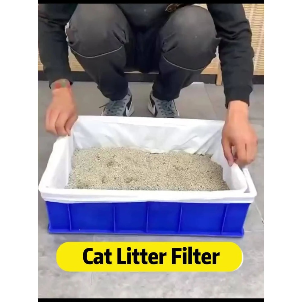 Reusable Cat Litter Filter Net Set 6