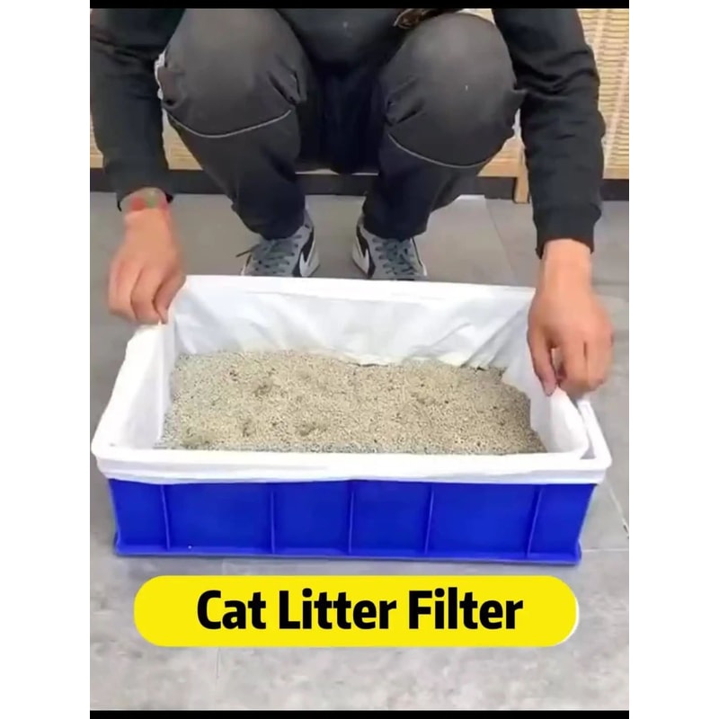 Reusable Cat Litter Filter Net Set 6