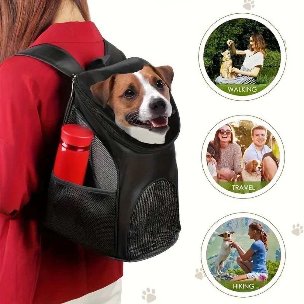 Breathable Mesh Dog Carrier Backpack 0
