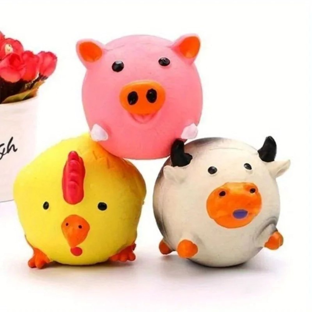 Animal Shaped Squeaky Dog Chew Toys 2