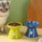 Elevated Ceramic Cat Bowl Stand 1
