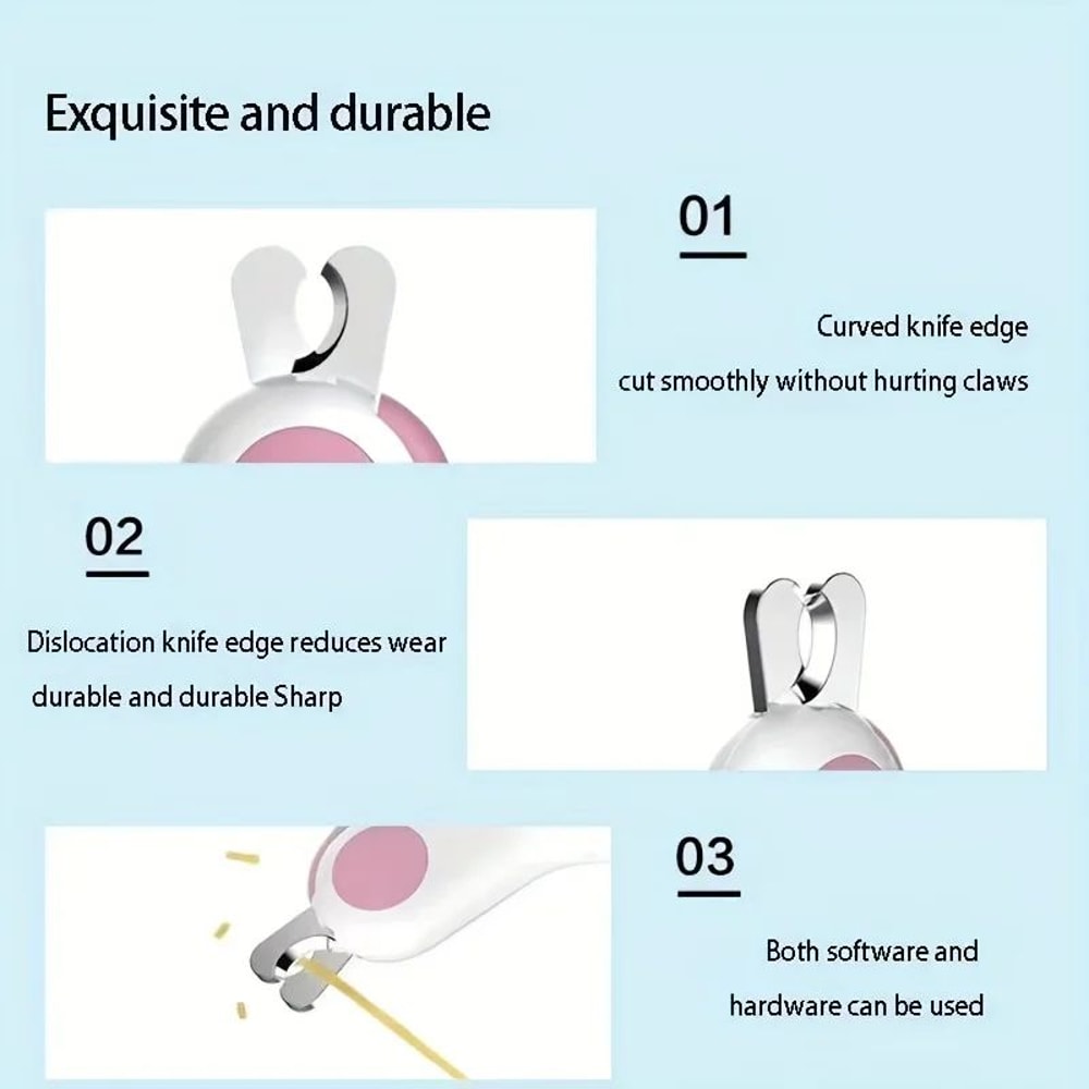 LED Pet Nail Clipper For Cats And Dogs 5