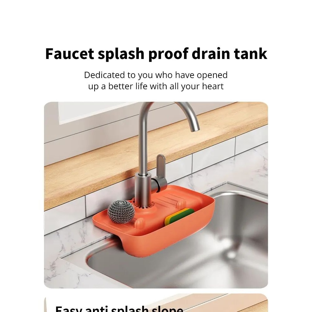Silicone Sink Drain Rack And Faucet Pad 6