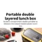 Portable Compartment Lunch Box With Cutlery 6