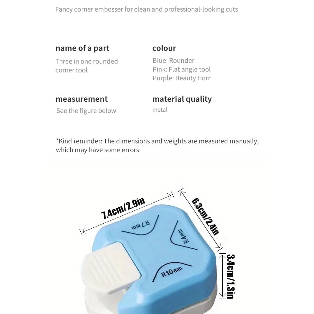 3 In 1 Corner Rounder Paper Cutter 7