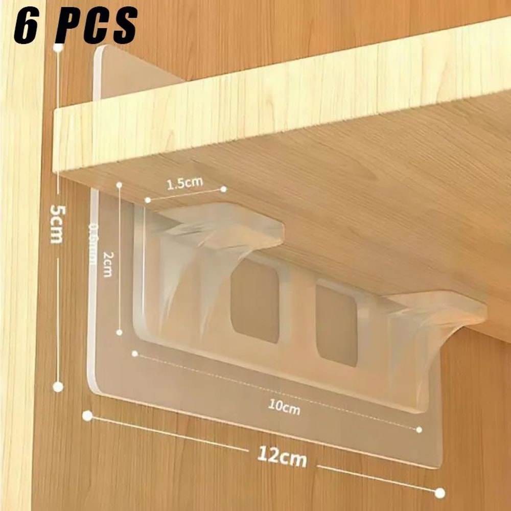 Non Marking Wardrobe Divider Support Brackets 8