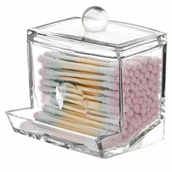 acrylic cotton swab storage jar