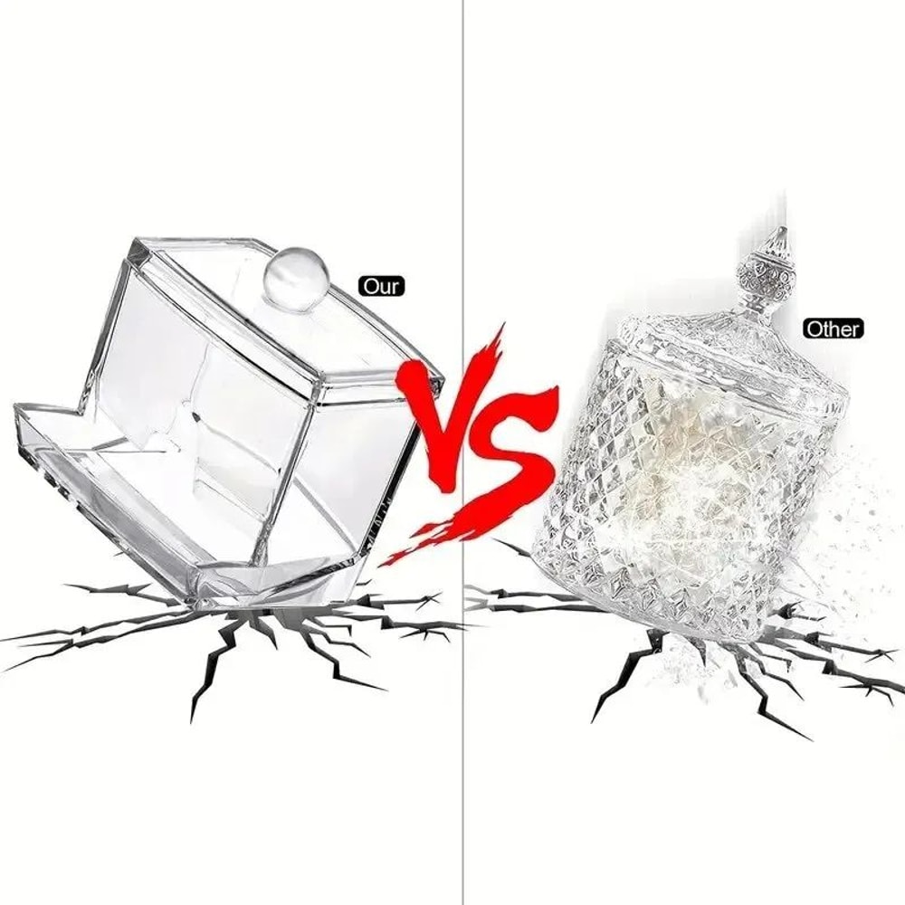 Acrylic Cotton Swab Storage Jar 4