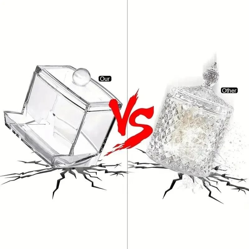 Acrylic Cotton Swab Storage Jar 4