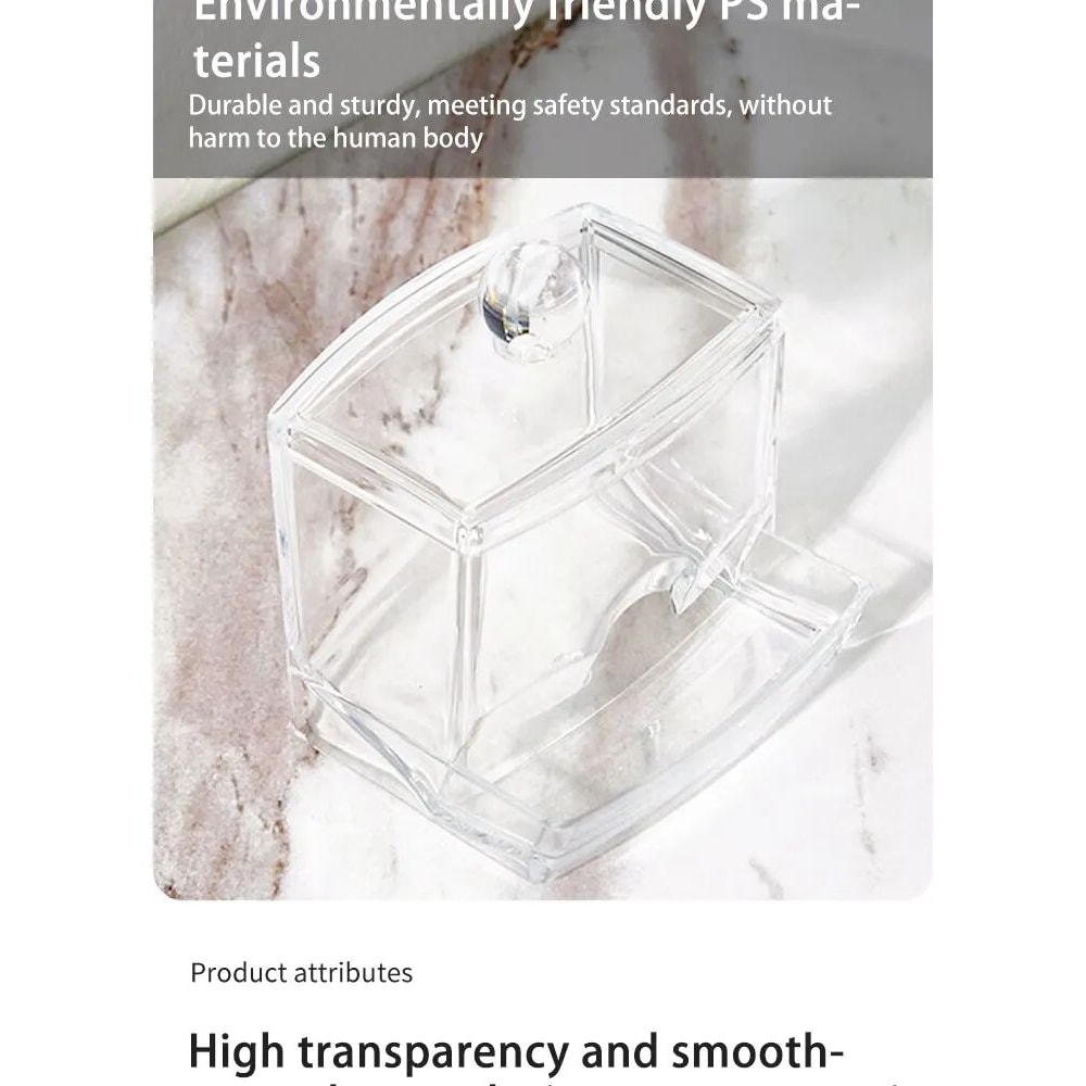 Acrylic Cotton Swab Storage Jar 6