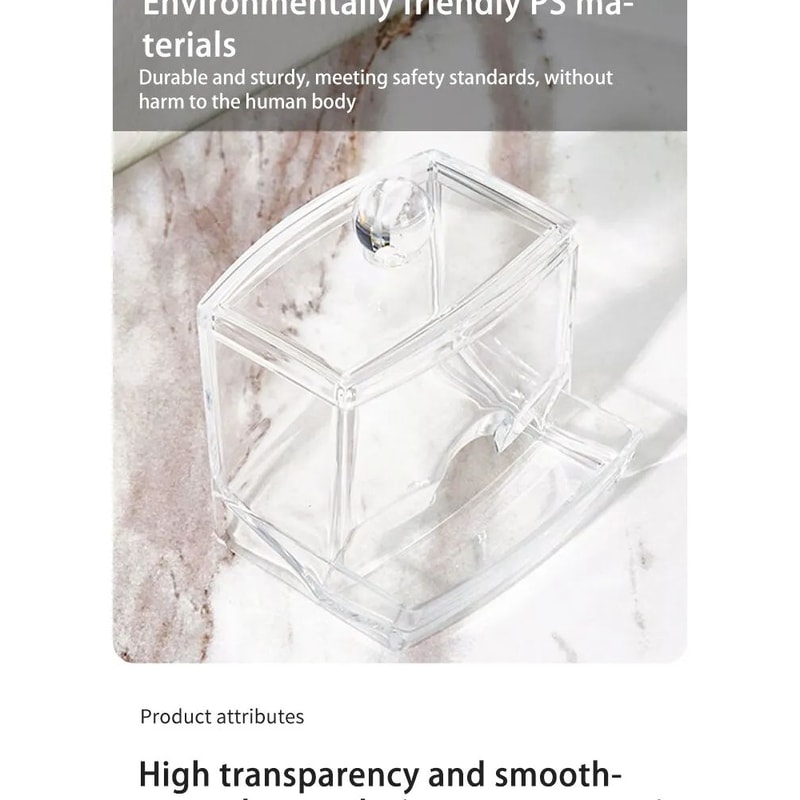 Acrylic Cotton Swab Storage Jar 6