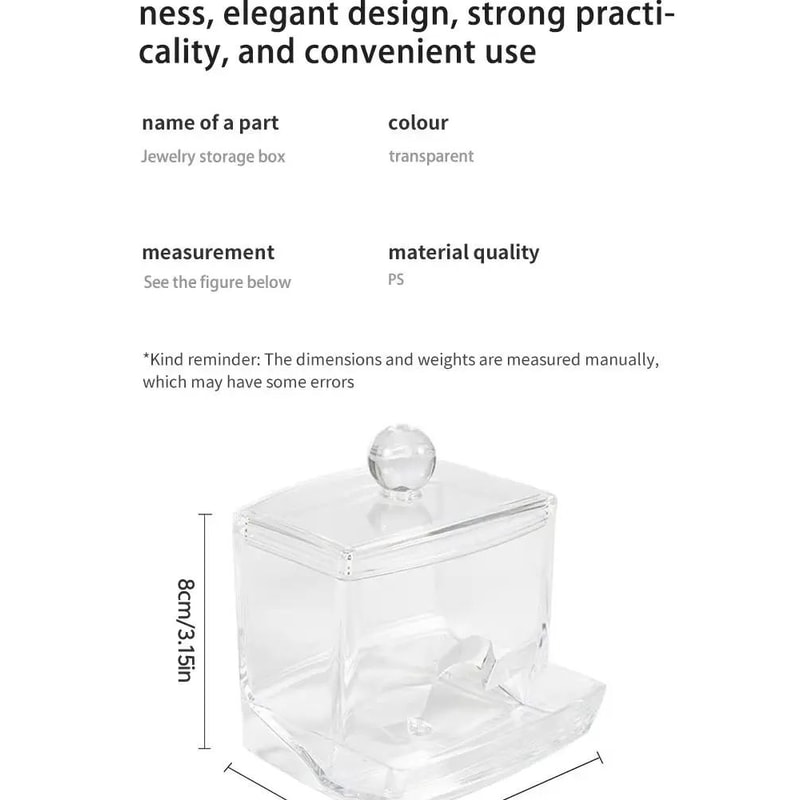 Acrylic Cotton Swab Storage Jar 7