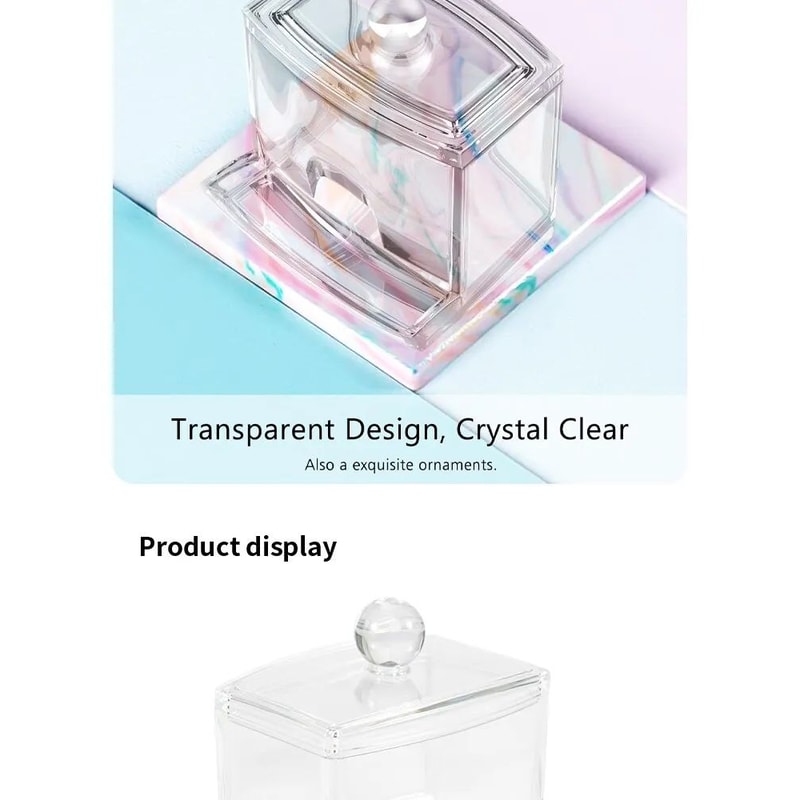 Acrylic Cotton Swab Storage Jar 8