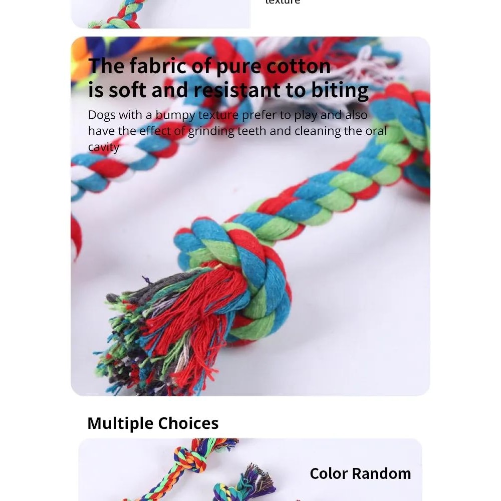 Cotton Rope Chew Toy For Dogs 11