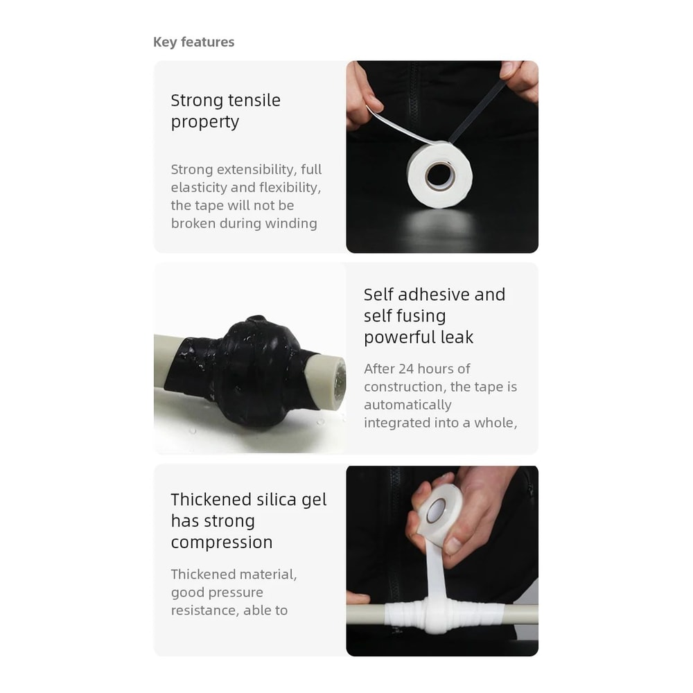 Waterproof Silicone Self Adhesive Repair Tape 7