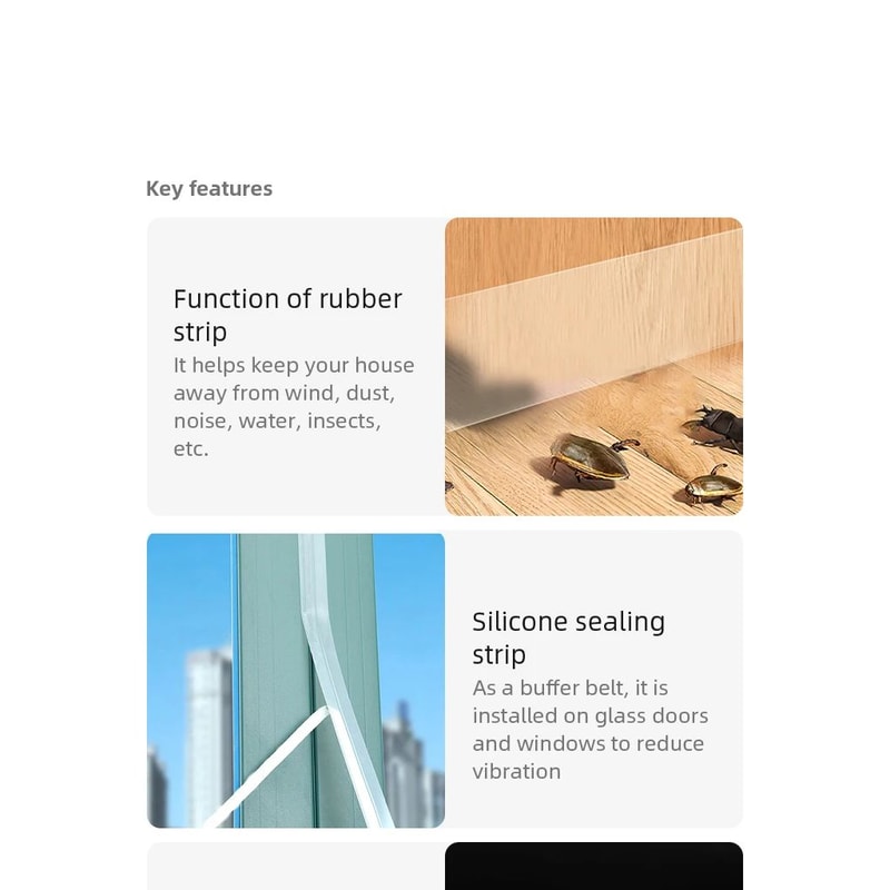 Self Adhesive Door And Window Sealing Tape 7