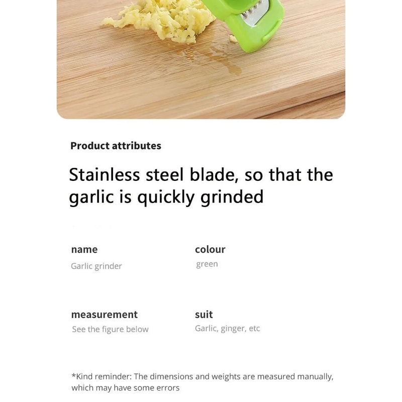 Mini Garlic Grinder Manual Garlic Press For Easy Kitchen Prep 8