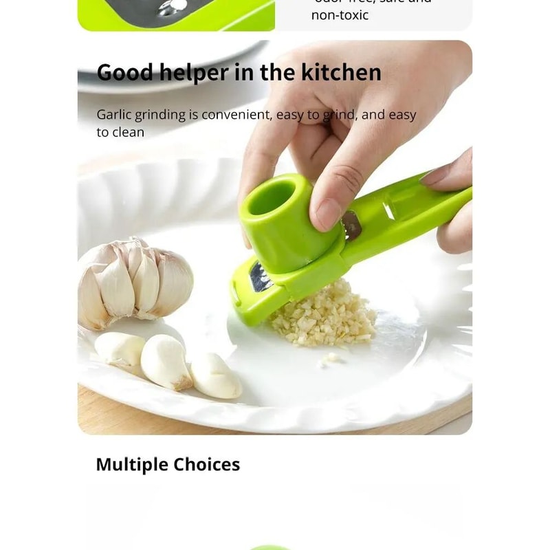 Mini Garlic Grinder Manual Garlic Press For Easy Kitchen Prep 11