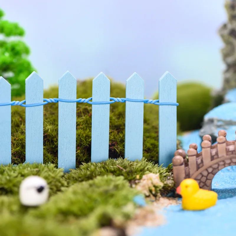 Mini Wooden Picket Fence For Fairy Garden And Bonsai Decor 18