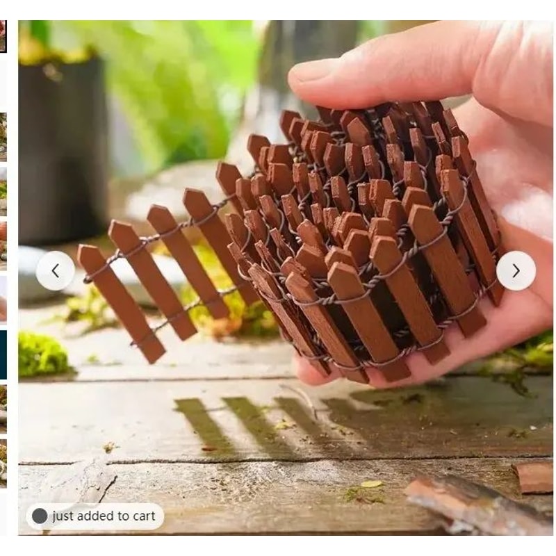 Mini Wooden Picket Fence For Fairy Garden And Bonsai Decor 8