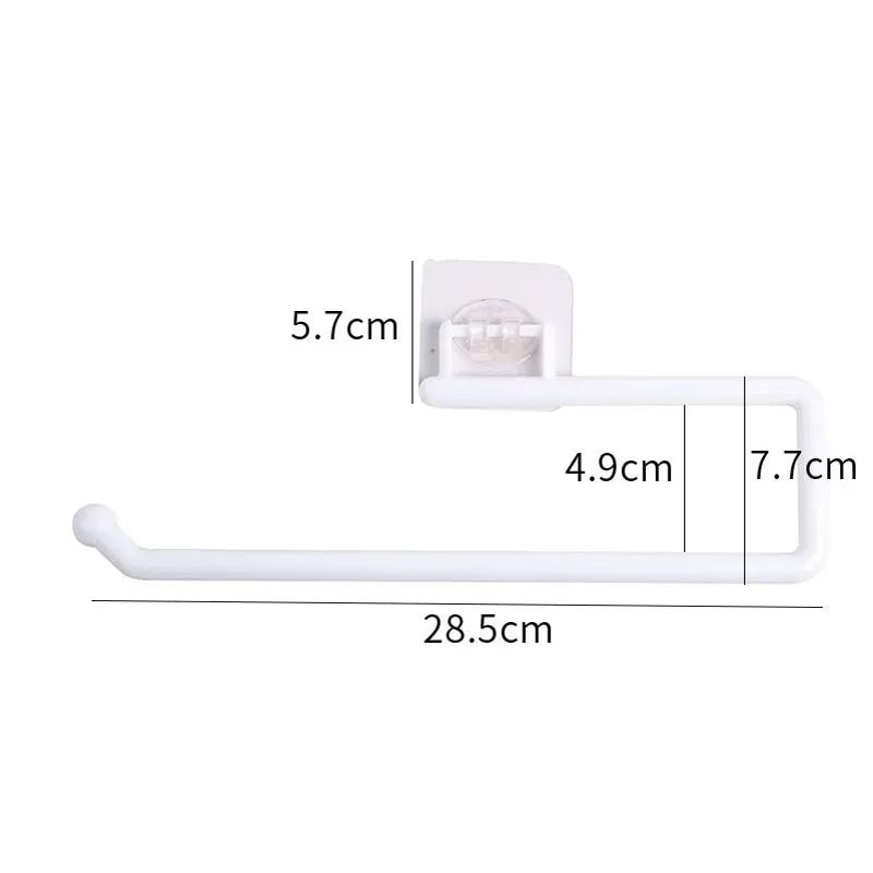 PunchFree Wall Mounted Paper Towel And Toilet Roll Holder 4