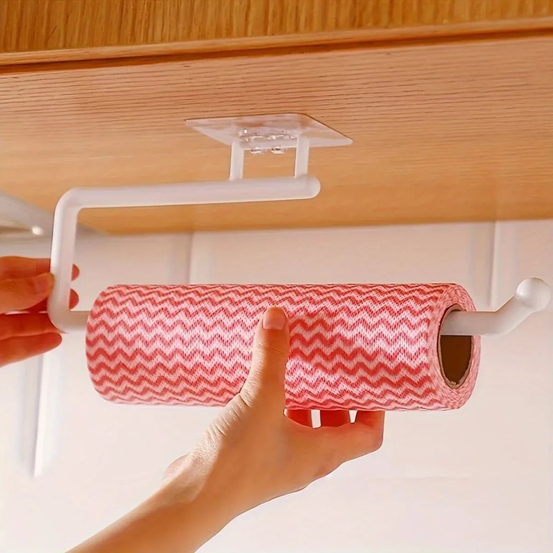 PunchFree Wall Mounted Paper Towel And Toilet Roll Holder 6