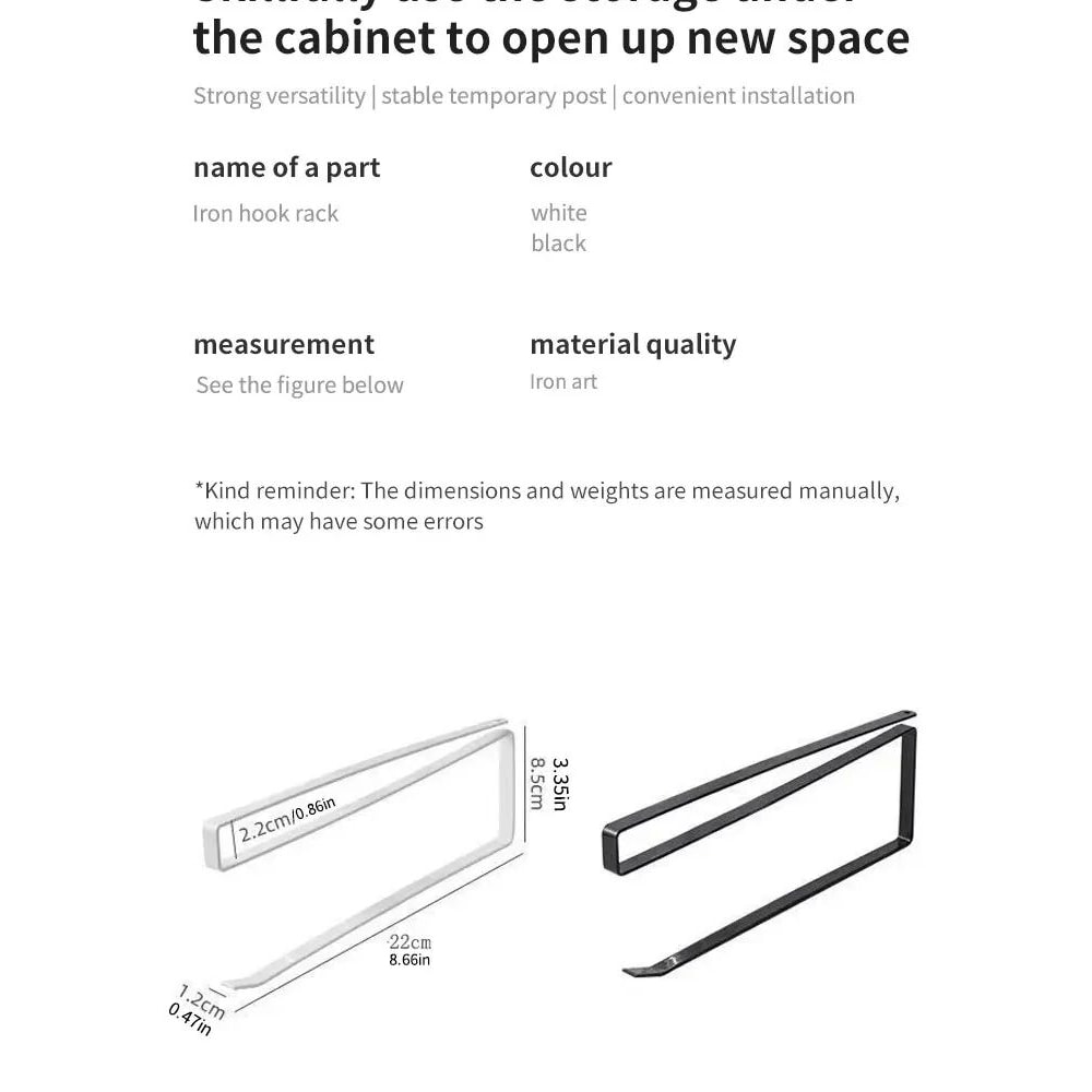 NoPunch Paper Roll And Cling Film Storage Rack 8