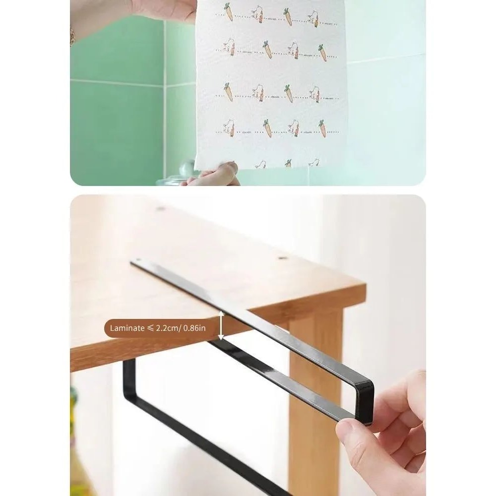 NoPunch Paper Roll And Cling Film Storage Rack 11