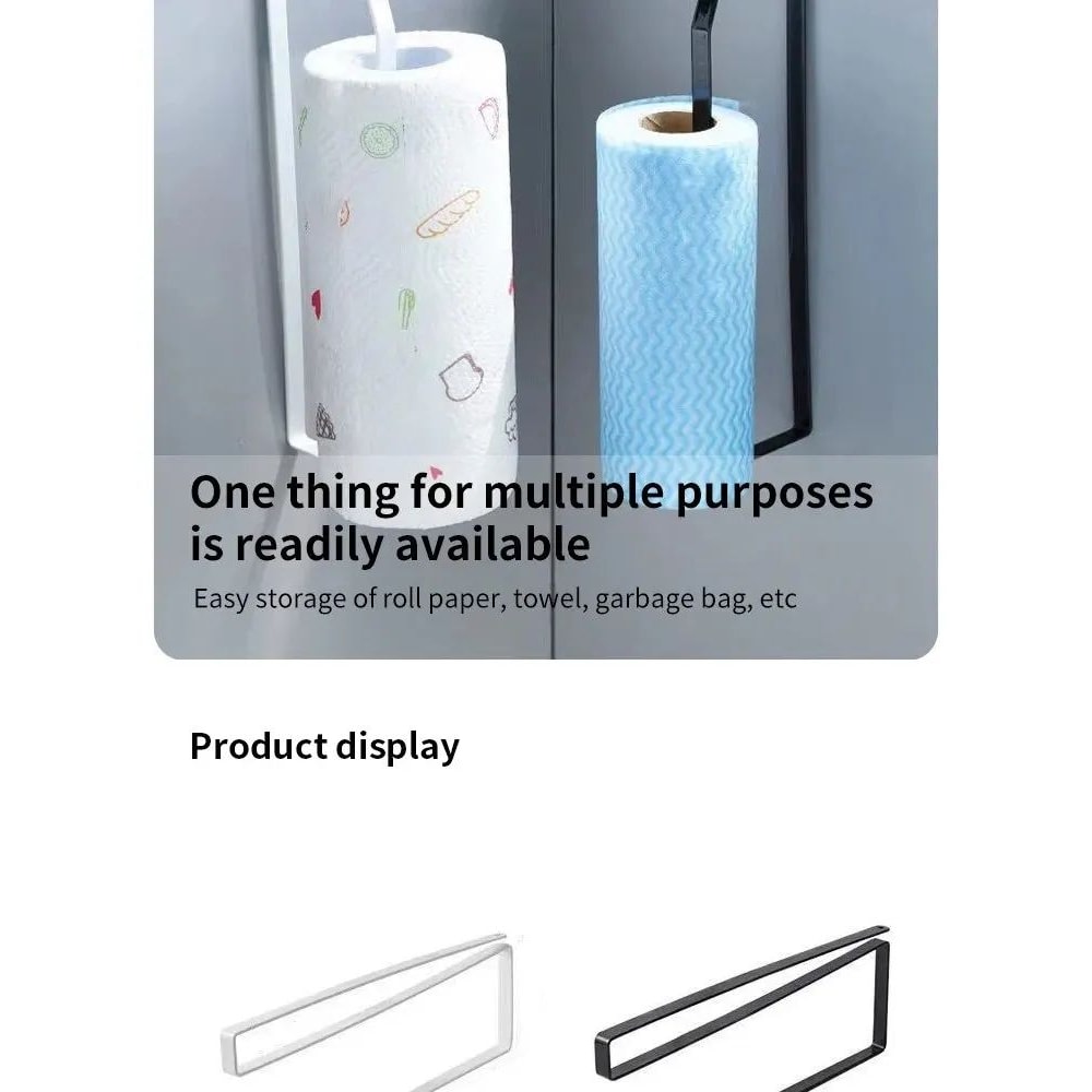 NoPunch Paper Roll And Cling Film Storage Rack 13