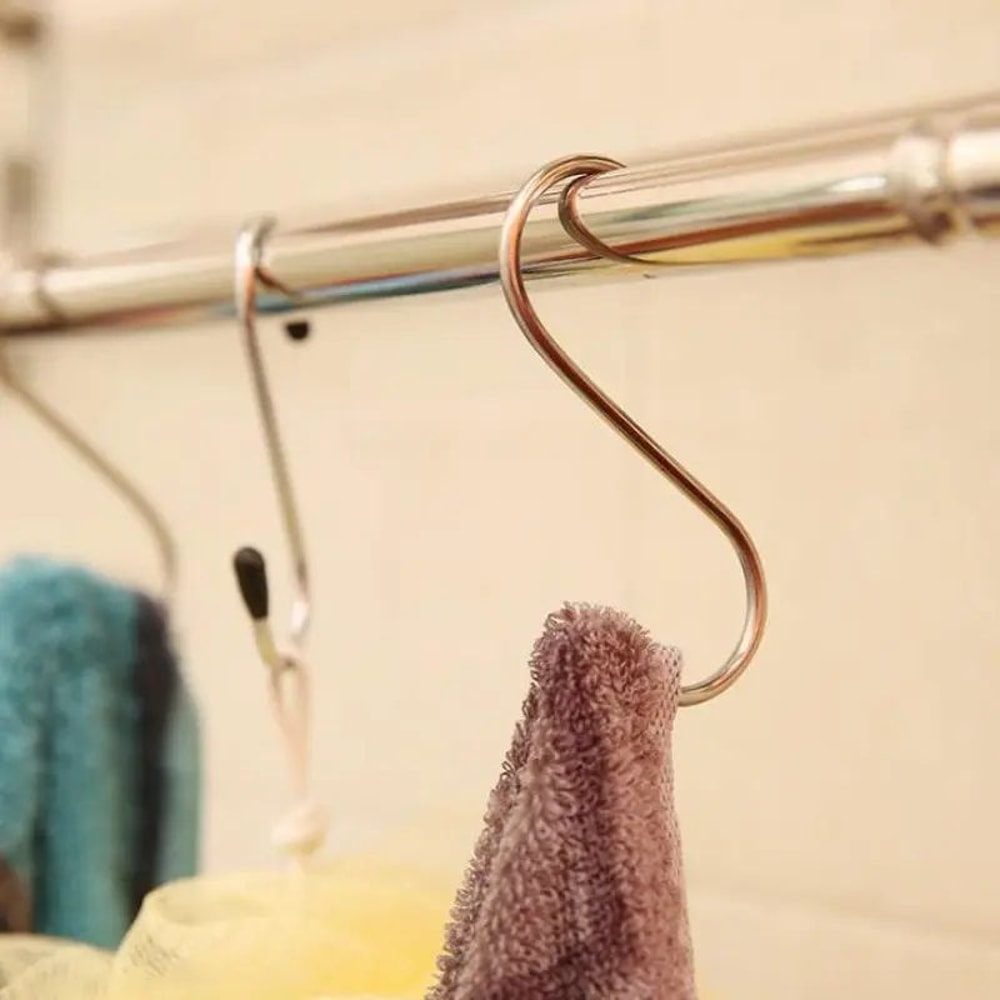 Stainless Steel S Shaped Hanging Hooks For Home Storage 2