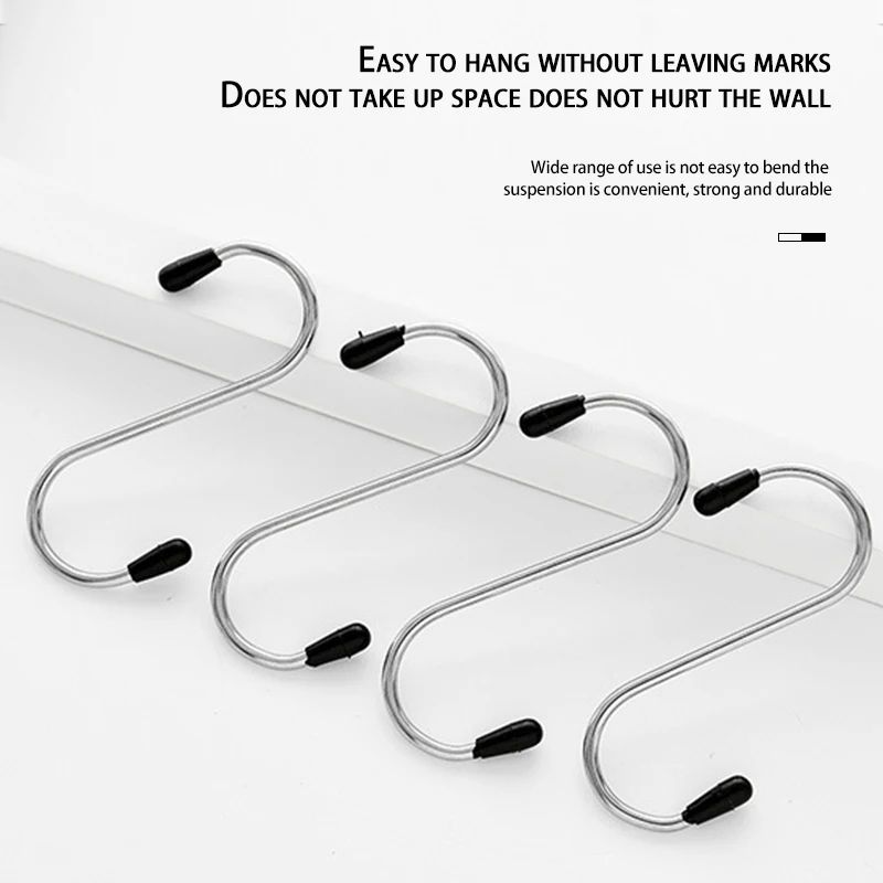 Stainless Steel S Shaped Hanging Hooks For Home Storage 9