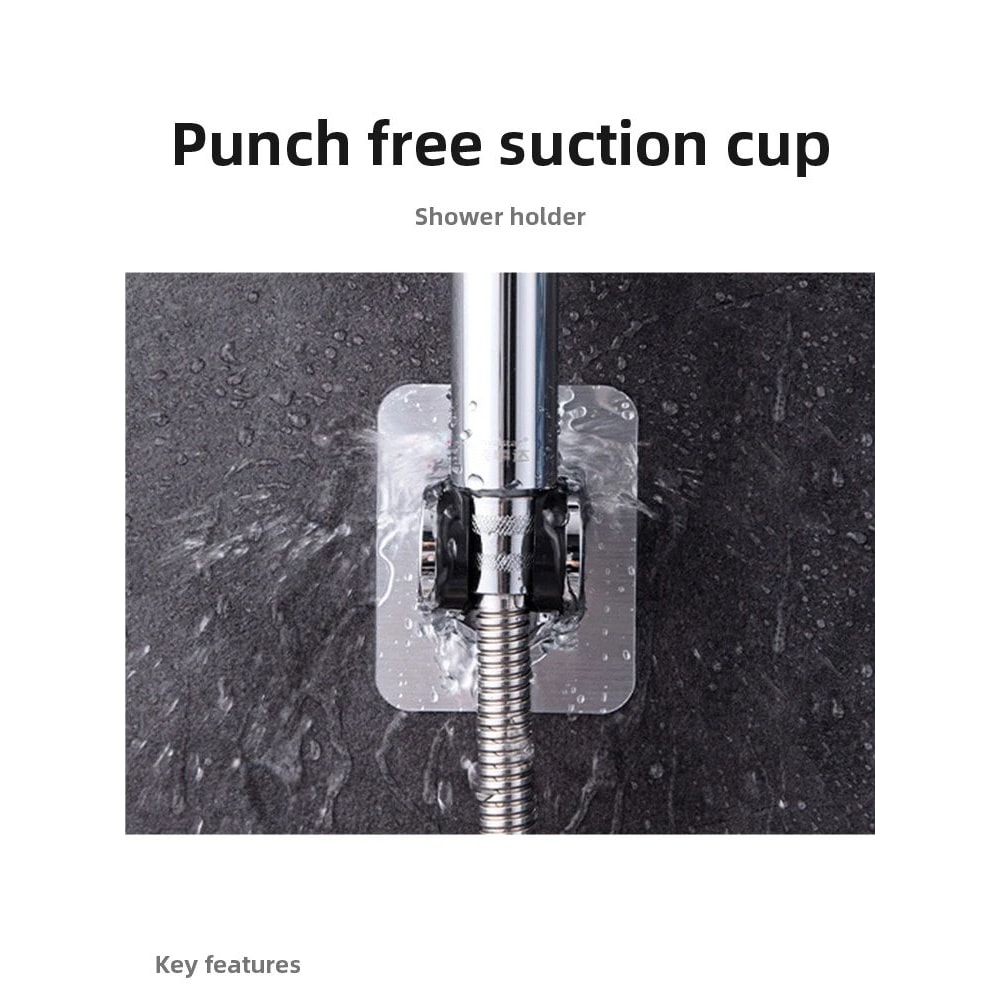 PunchFree Adjustable Universal Showerhead Holder 6