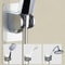 Punch Free Adjustable Universal Showerhead Holder Silver Black 3