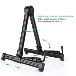 portable folding guitar stand for acoustic electric and bass