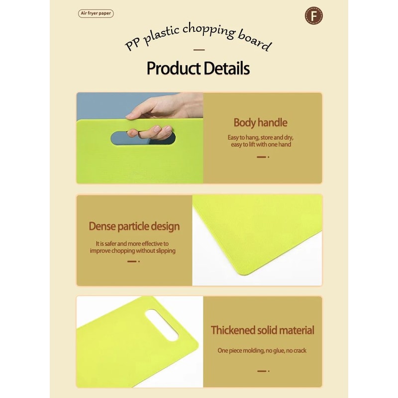 Creative Square NonSlip Kitchen Chopping Board 9