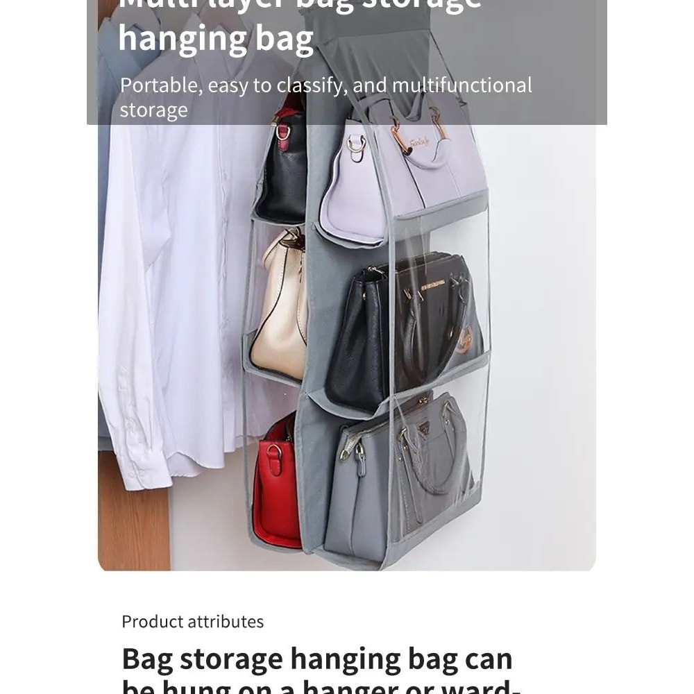 Hanging Handbag Closet Organizer 6