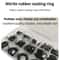 200 Pcs Rubber O Ring Seal Assortment Kit 6