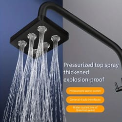rotatable high pressure shower head
