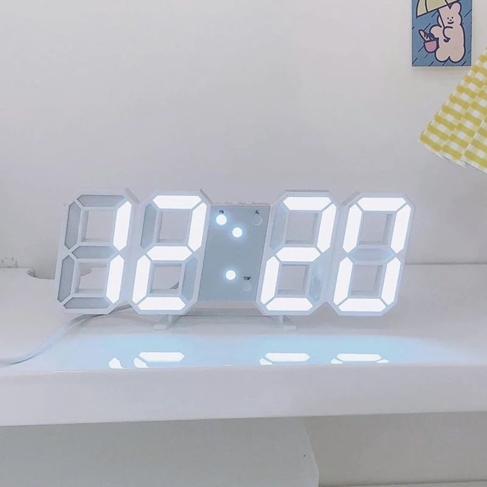 3D LED Digital Wall Clock 2