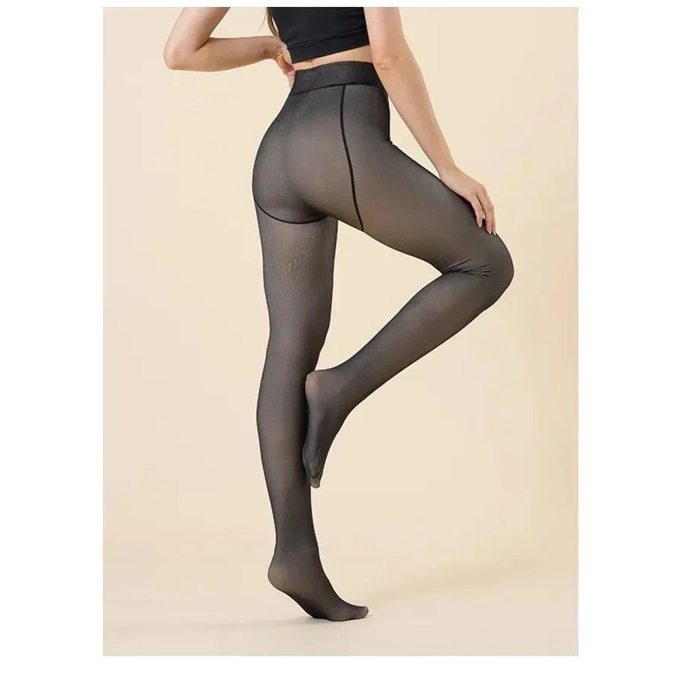 Warm Velvet High Waisted Tights 7