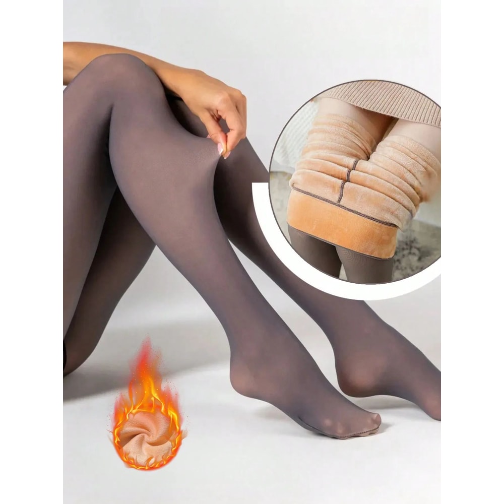 Warm Velvet High Waisted Tights 10