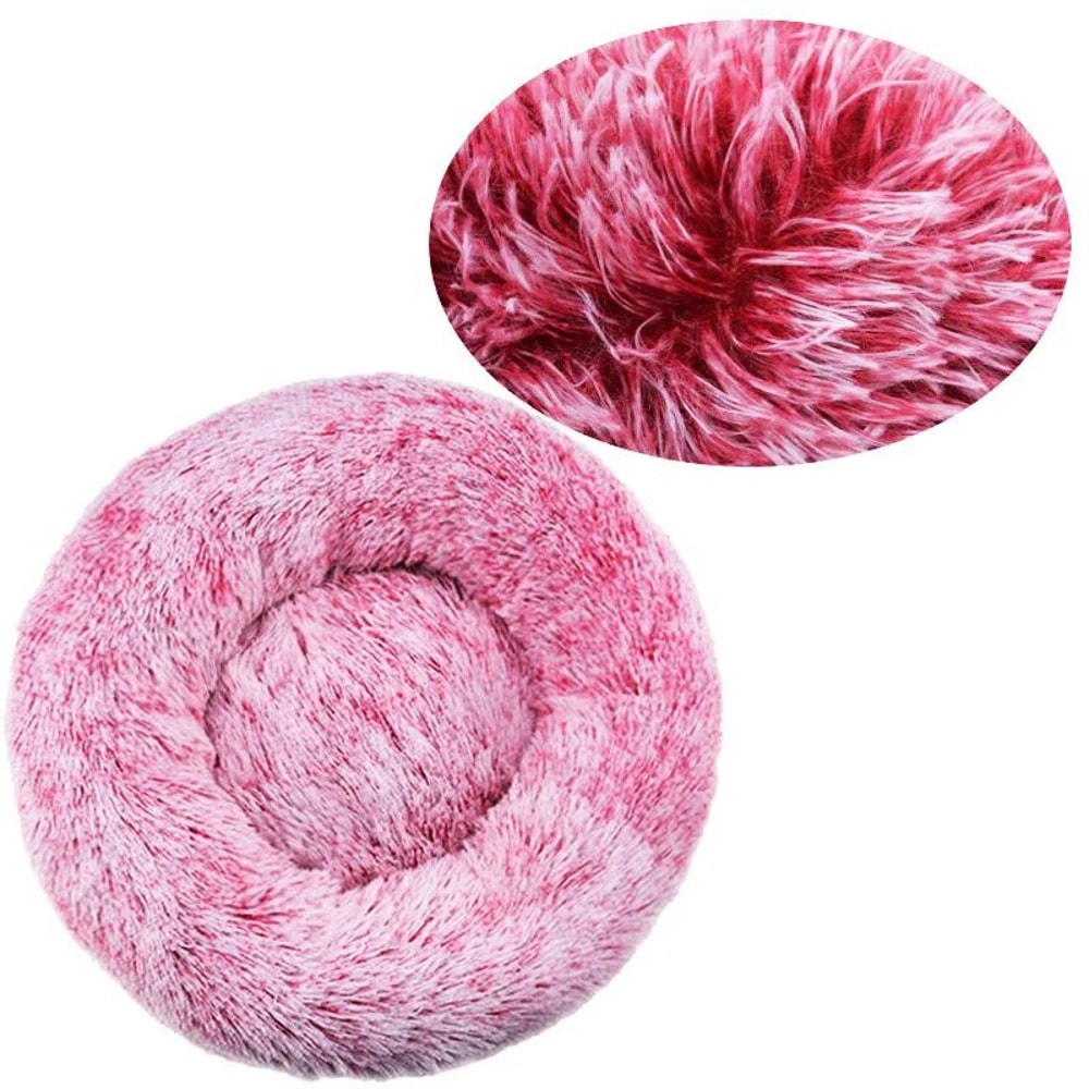 Plush Round Pet Bed For Dogs And Cats 24