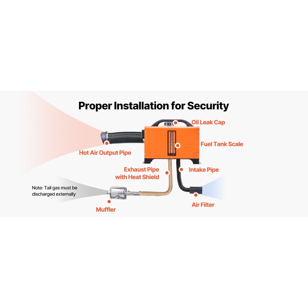 8KW Diesel Air Heater With Remote Control 7