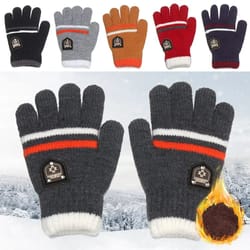 warm knitted winter gloves for kids