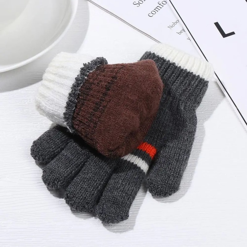 Warm Knitted Winter Gloves For Kids 2