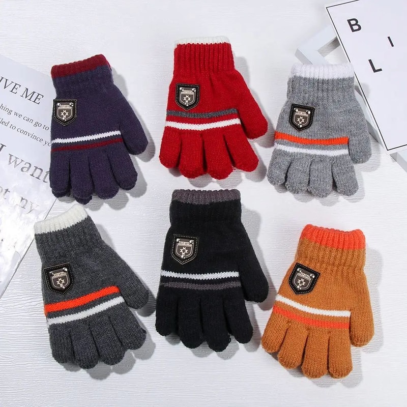 Warm Knitted Winter Gloves For Kids 4